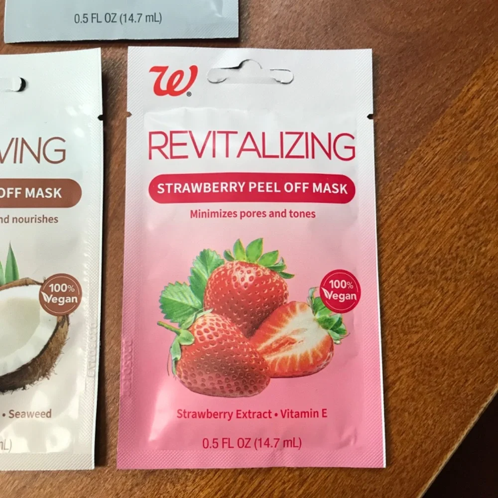 Walgreens Revitalizing/Detoxifying/Renewing Peel Off Masks Bundle 6 pack New